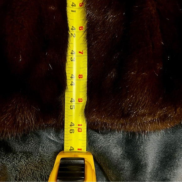 Vintage Ludwig Furs Women’s Genuine Mink Brown Full Length Coat XL - Picture 12 of 13